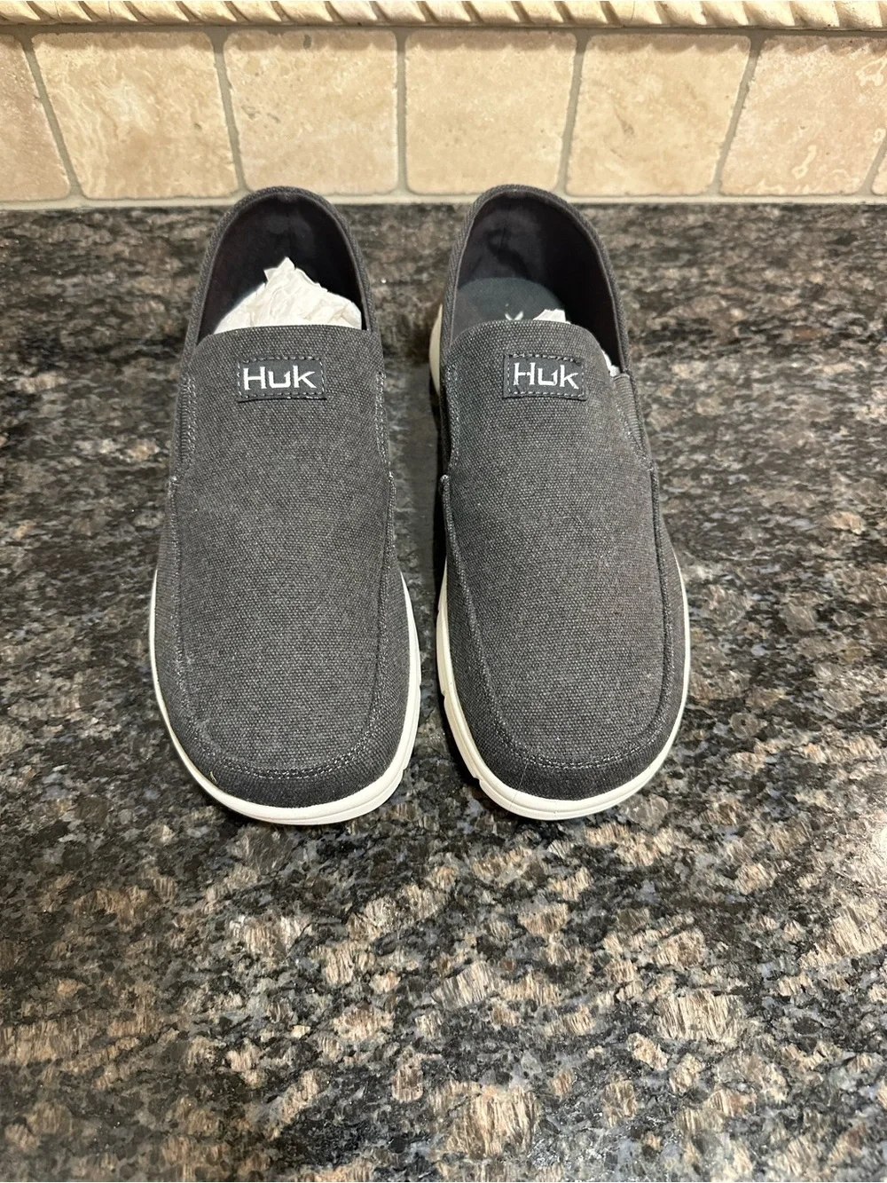 HUK Men’s Classic Brewster Slip-on Wet Traction Fishing & Deck Shoes